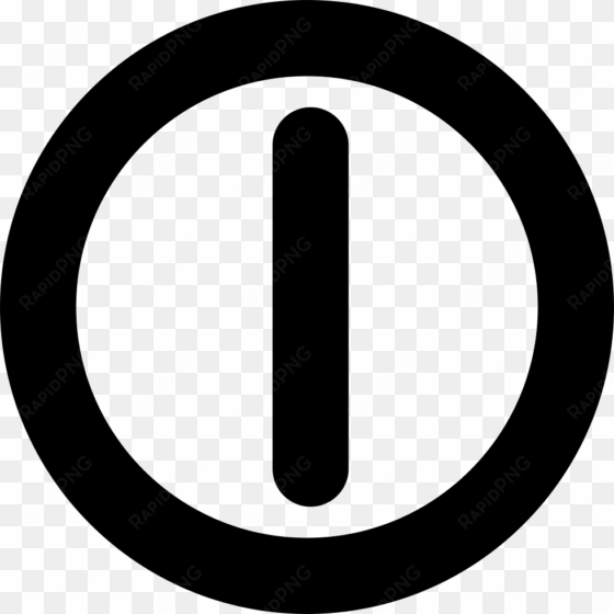 power button on - peace symbol png