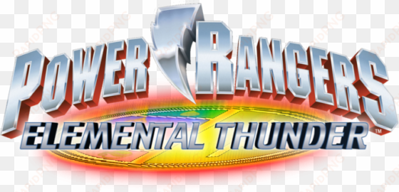 power rangers elemental thunder logo - power rangers