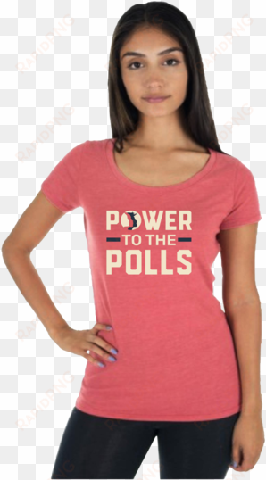 power to the polls women's tee - girl