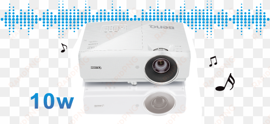 powerful 10w integrated speakers promote effective - benq mx726 dlp projector