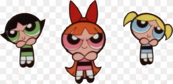 ppgs from power lunch - powerpuff girls blossom bubbles buttercup png