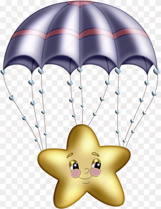 pps falling star png - parachute clip art