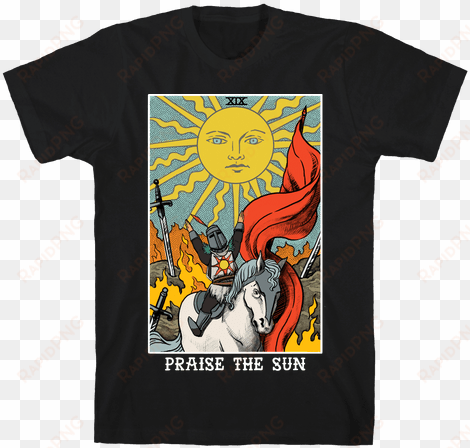 praise the sun tarot card mens t-shirt - sun tarot card shirt