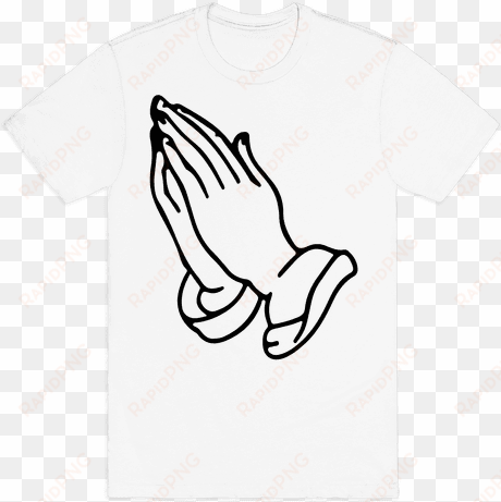 pray emoji mens t-shirt - praying hands