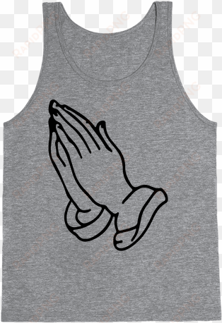 pray emoji tank top - praying hands