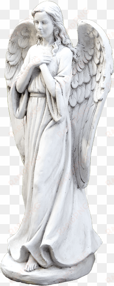 praying angel - praying angel garden figurine, white, artwork,resin,