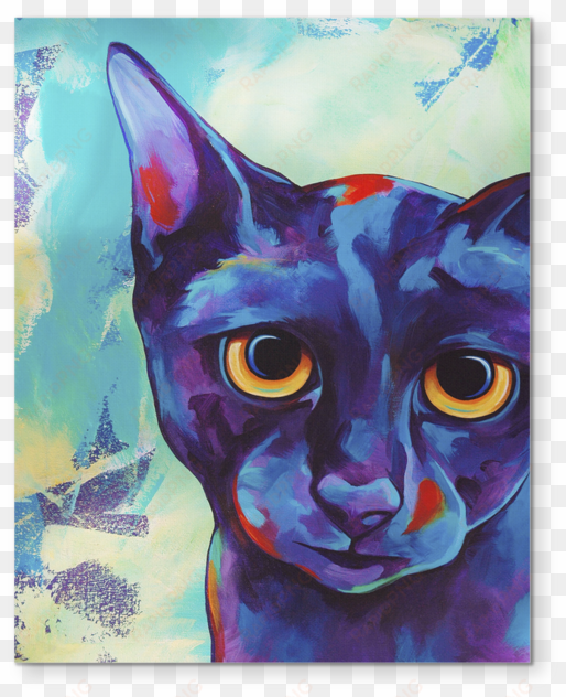 premium cat art collection - trademark art 'cameo cat' print on wrapped canvas