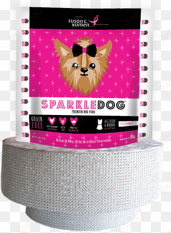 premium dog food - sparkle dog pink dog food