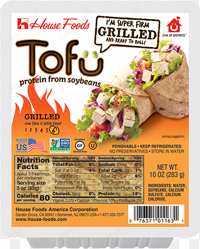 premium super firm grilled tofu 10oz - tofu