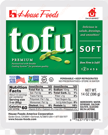premium tofu soft - house foods premium tofu extra firm 340g
