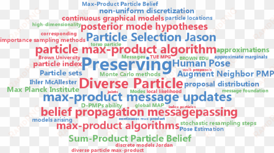 preserving modes and messages via diverse particle - bank