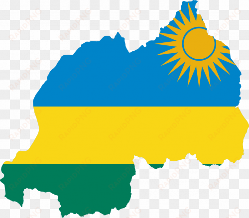 president robinson visits rwanda - rwanda flag map