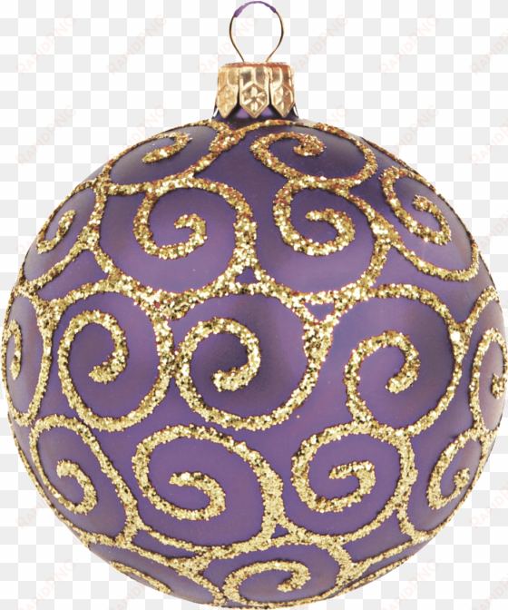 Pretty Purple Christmas Ornaments Journal: 150 Page transparent png image