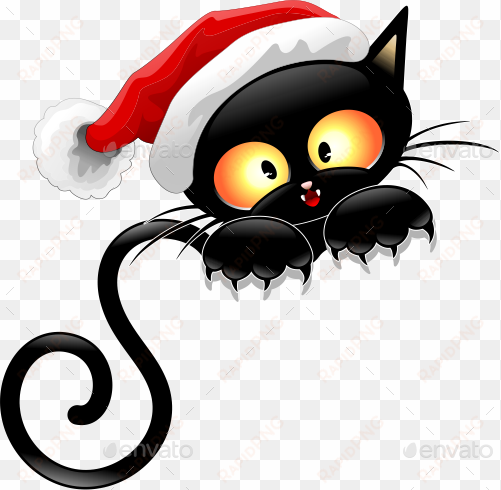 preview cat cartoon isolated png 500 - christmas with cats cartoon