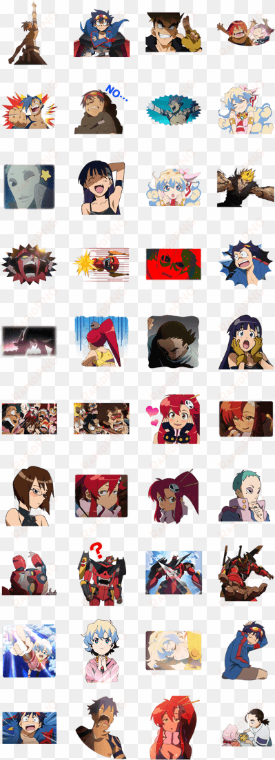 previous - gurren lagann line sticker