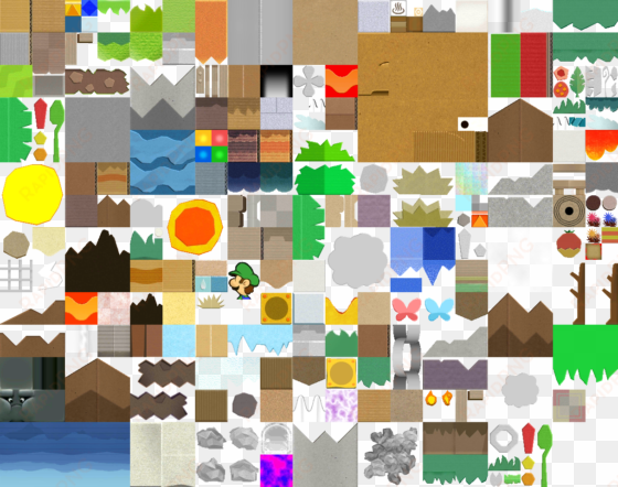 previous texture - paper mario sticker star world map