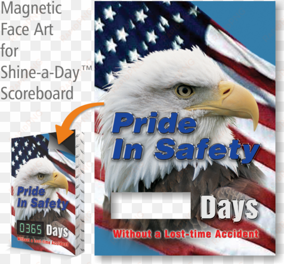 pride in safety scoreboard magnetic face, american - accuform edp606 visual edge magnetic changeable face