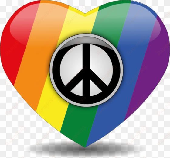 Pride Peace Heart - Peace Pride transparent png image