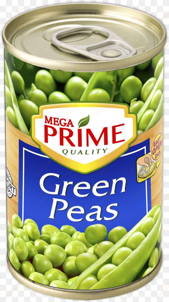 prime - green peas - mega prime whole mushroom 425g