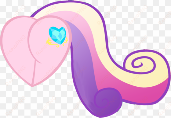 princess cadence heart shape flank - my little pony heart shape