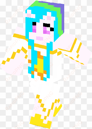princess celestia skin - minecraft cute rainbow girl skins