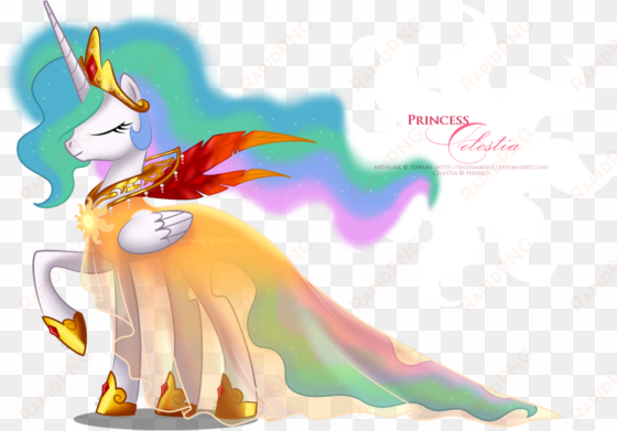 Princess Celestia Wallpaper - My Little Pony Princess Celestia Dress transparent png image