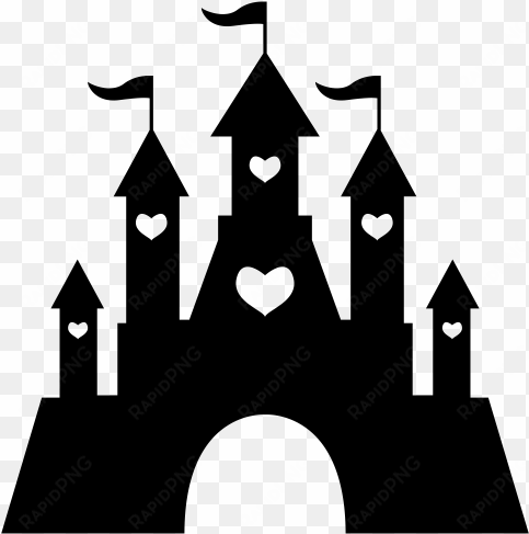 princess clip art download - disney castle silhouette png