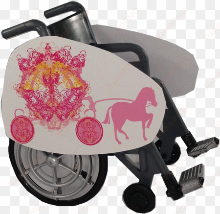 princess horse and buggy 3 wheelchair costume child's - wheelchair