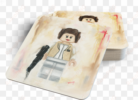 princess leia coasters - girl