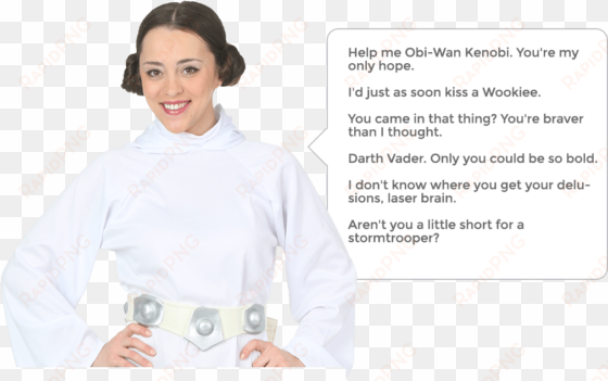 Princess Leia Quotes - Princess Leia Hope Quote transparent png image