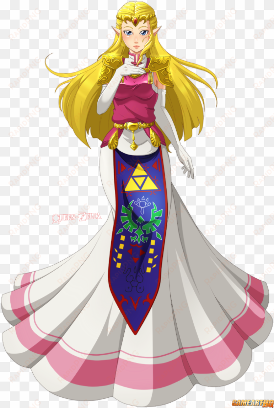 princess zelda drawn for the game art hq video game