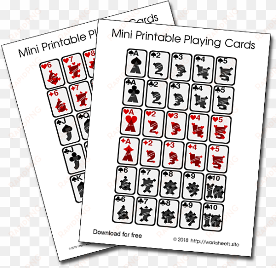 printable deck of cards