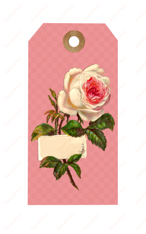 printable gift tag - rose