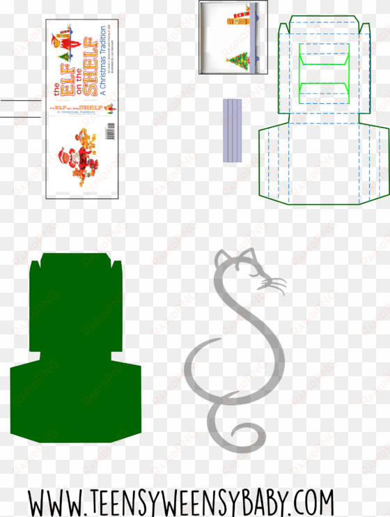 printable packaging for mini elf on the shelf - diagram