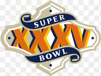 printable super bowl 35 logo printable version - super bowl xxxv logo