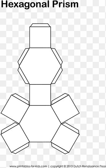prism template packaging love pinterest d shapes - hexagon 3d shape template