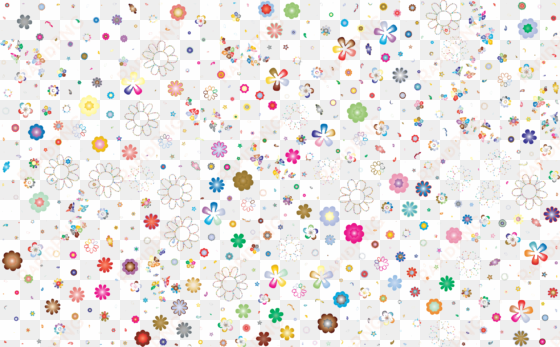 prismatic floral background no black png library stock - flowers confetti png