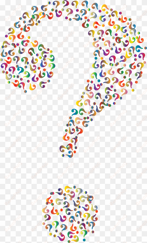 prismatic question mark fractal - background png clipart transparent question mark