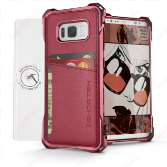 product - galaxy s8 case | wallet leather style | ghostek exec
