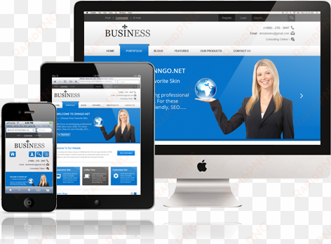 professional web design & support - responsive website development banner png