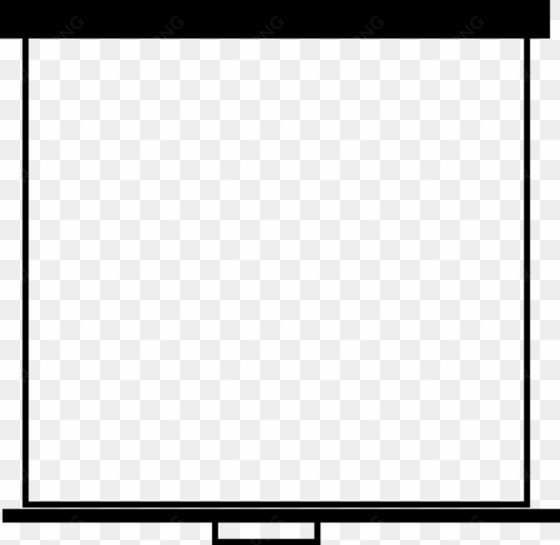 projection screens computer monitors computer icons - whiteboard black and white