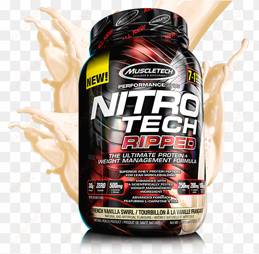 protein - muscletech nitro tech ripped - chocolate fudge brownie