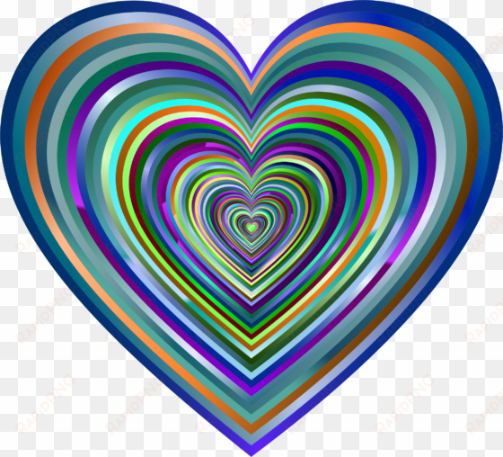 psychedelic clipart colorful - psychedelic heart