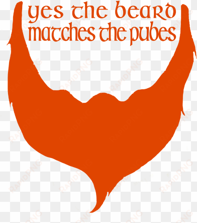 pubes match the beard - beard