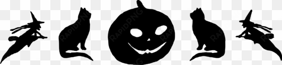 pumpkin clipart traaced - jack o lantern silhouette png