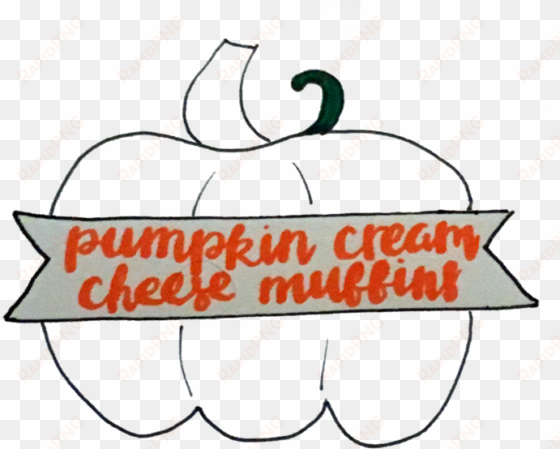 pumpkin cream cheese muffins life handwritten clip