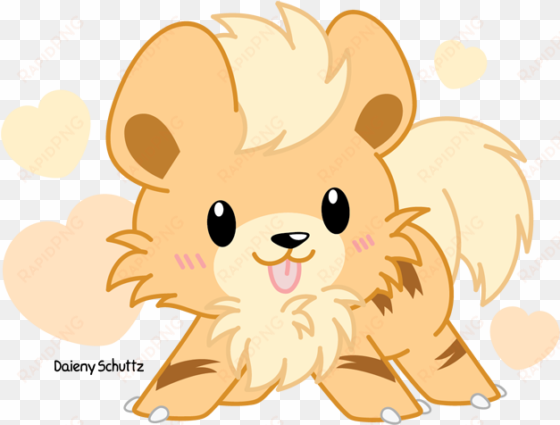 pumpkin guts logs - chibi growlithe