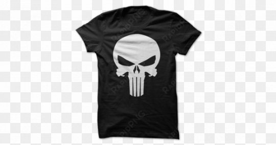 punisher skull tee, t-shirts - peace love money