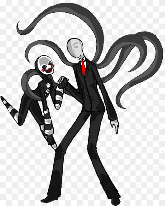 puppet meets slender man by violetdemon on deviantart - slender man and puppet