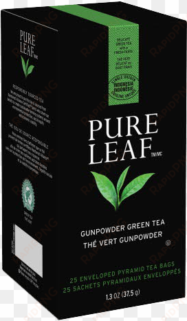pure leafᵀᴹ hot tea bags gunpowder green tea 25 count, - pure leaf english breakfast